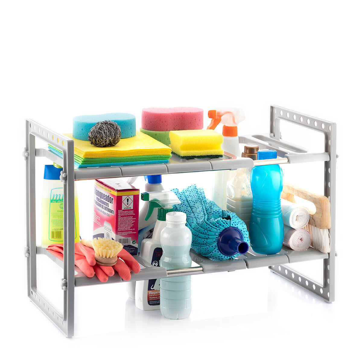 Estantería Extensible para Fregadero Shibblek 2 Estante